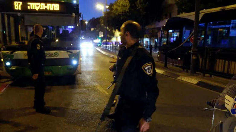 Scene of Petah Tikva attack