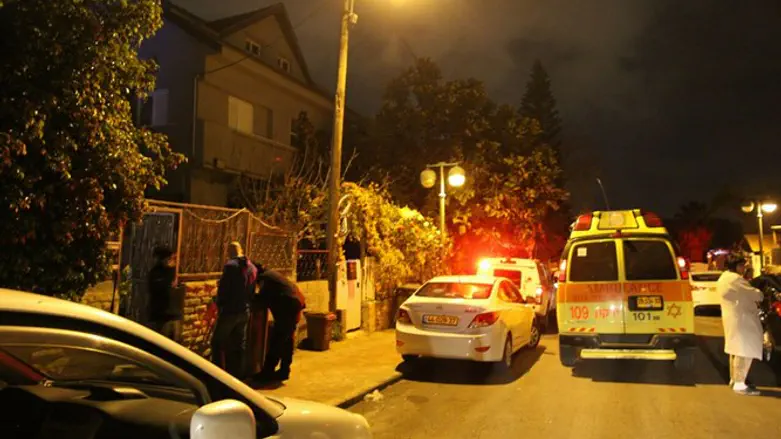 זירת השריפה בהוד השרון