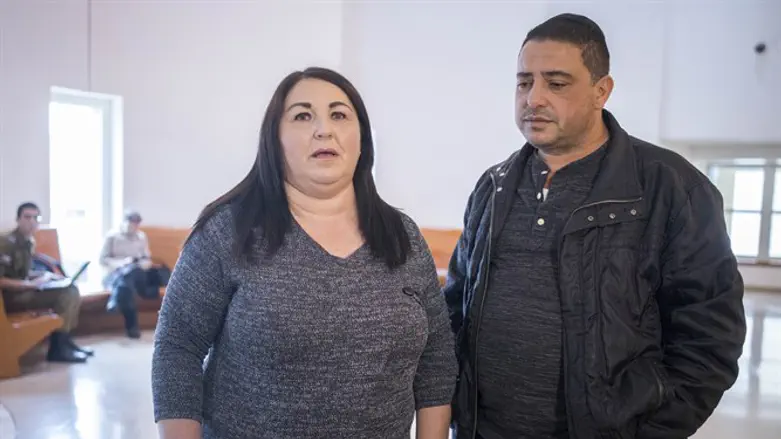 דבורה גונן והרצל חג'ג' בבית המשפט