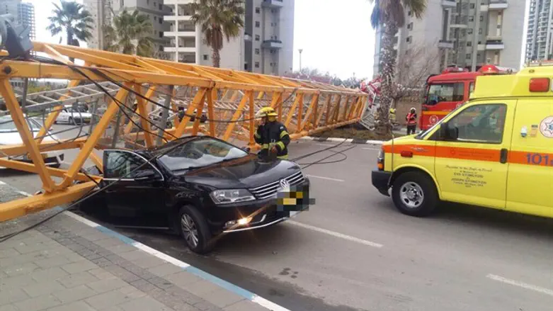 המנוף שקרס בבת ים, אחר הצהריים