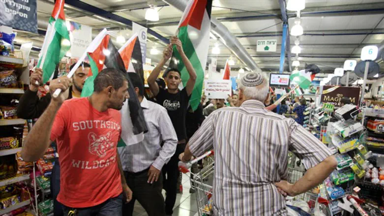 Anti-Israel boycotters (illustration)