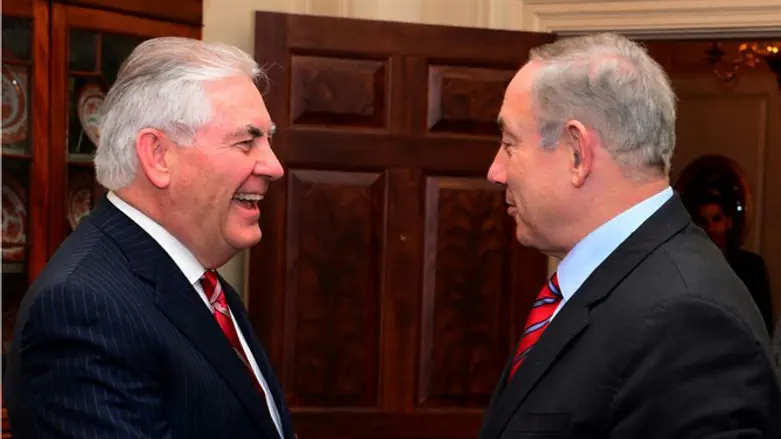 Биньямин Нетаньяху и Рекс Тиллерсон