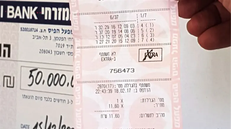 Winning lottery ticket