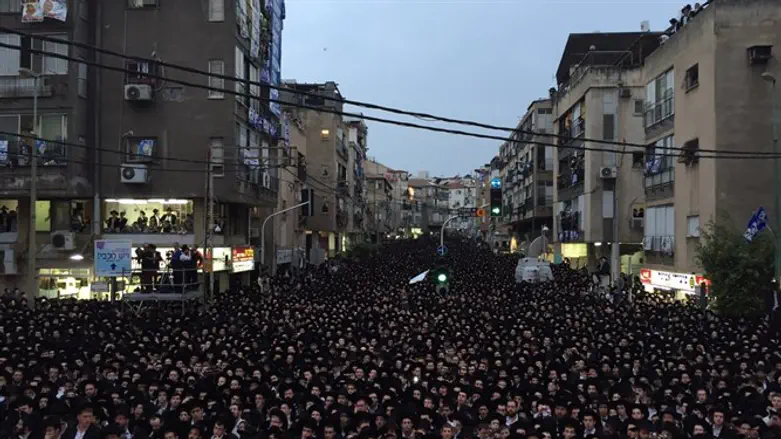 עצרת חרדים בבני ברק