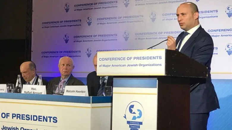 Naftali Bennett at the Conference of Presidents