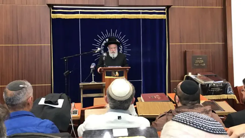 Рав Шапира в ешиве Мерказ Ха-Рав