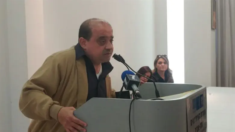 Charlie Azaria at press conference