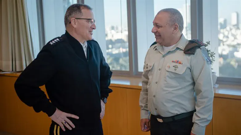 General Curtis M. Scaparrotti (L) with IDF Chief of Staff Eizenkot (R)
