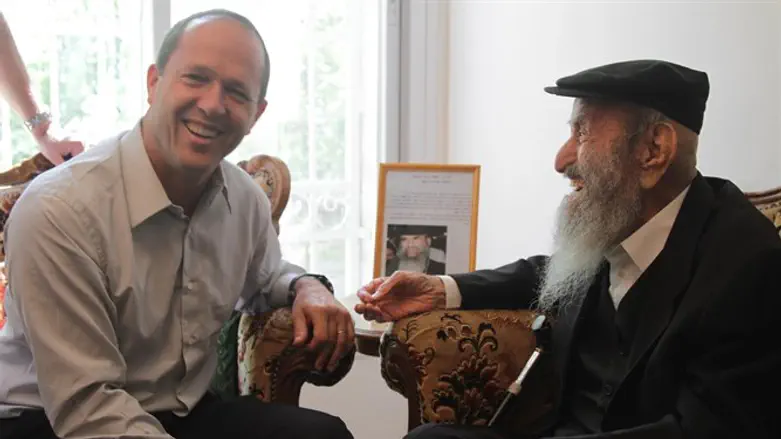Rabbi Zecharia Barashi and Nir Barkat