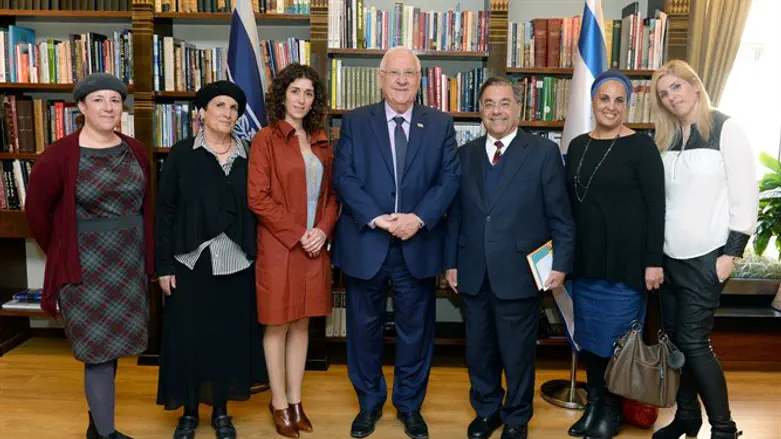 הנשיא במהלך המפגש היום