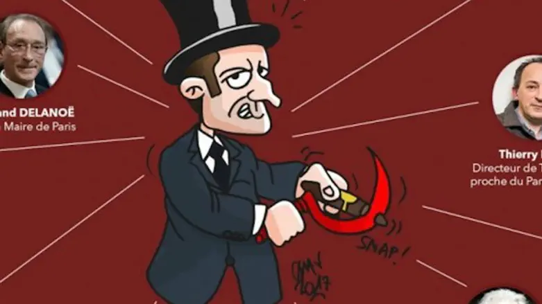 The offensive cartoon