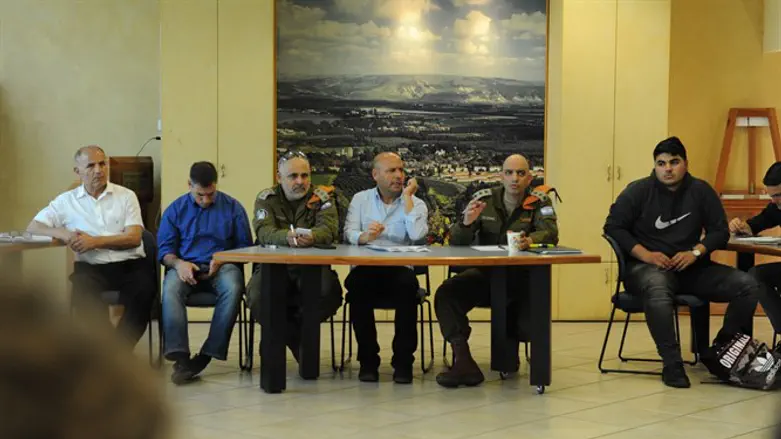 The Home Front Command during the training