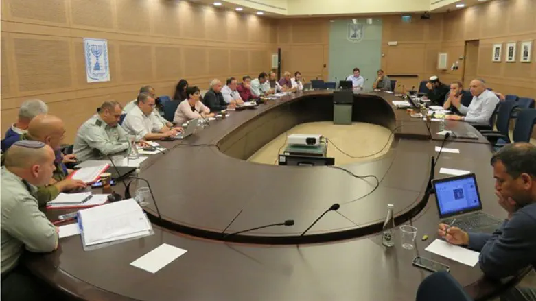 הדיון בועדת המשנה. היום