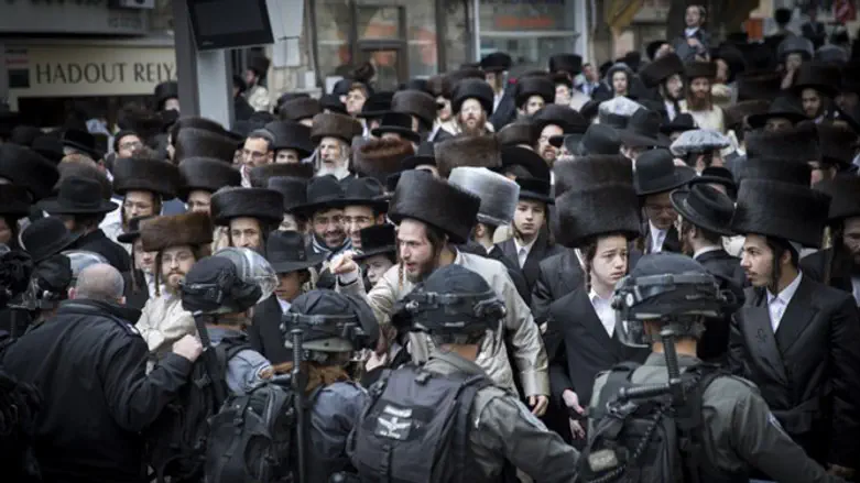 Haredi protest in Jerusalem