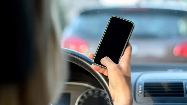 Using a phone while driving