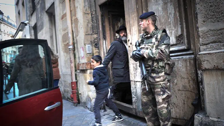guarding a synagogue (illustrative)