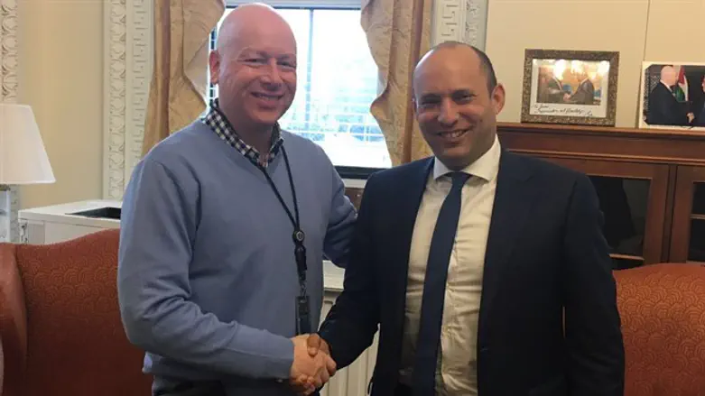 Jason Greenblatt meets with Naftali Bennett
