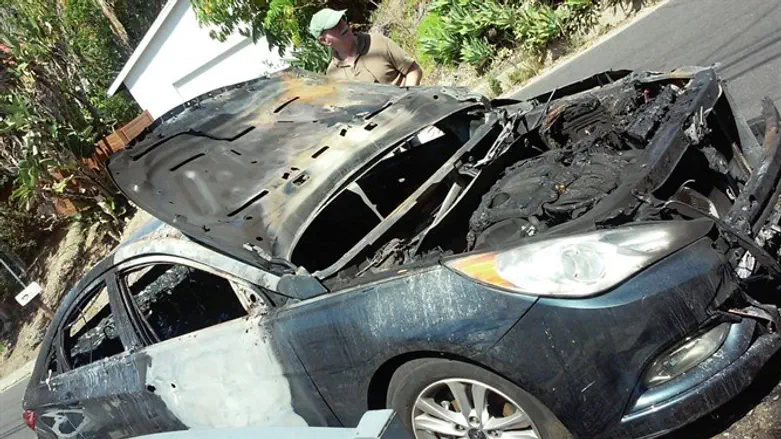 Car arson in Hollywood