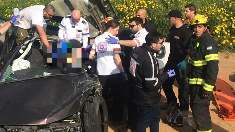 זירת התאונה הקשה