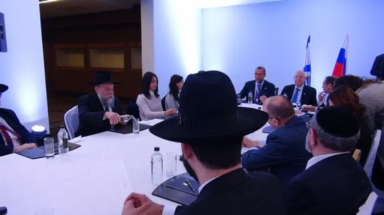 רבני רוסיה בפגישה עם הנשיא ריבלין