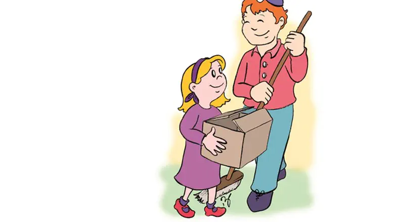 יש איזשהו עניין בזה שמתייחסים לניקיון כזכות ולא כחובה, זה הופך את זה ליותר כיף וקל