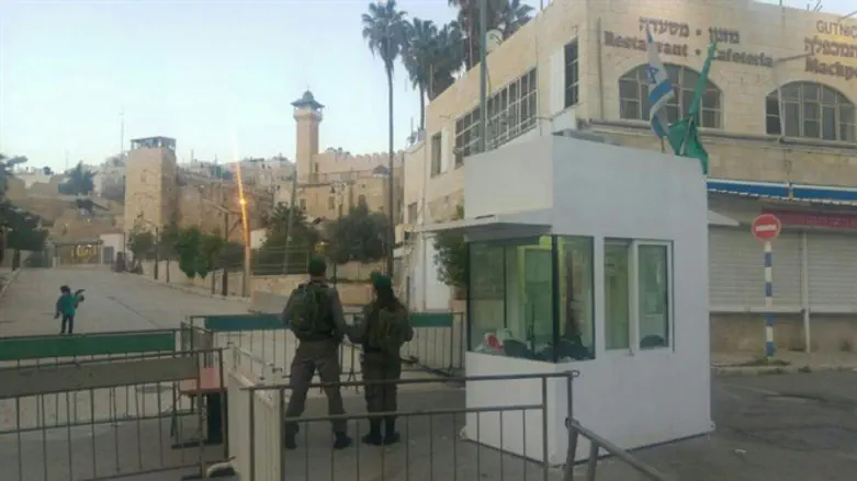 זירת האירוע בחברון