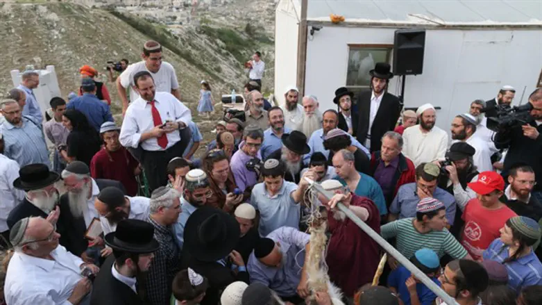 ארגוני המקדש מתרגלים קרבן פסח