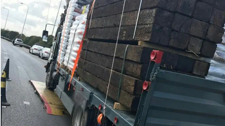 המשאית שנתפסה