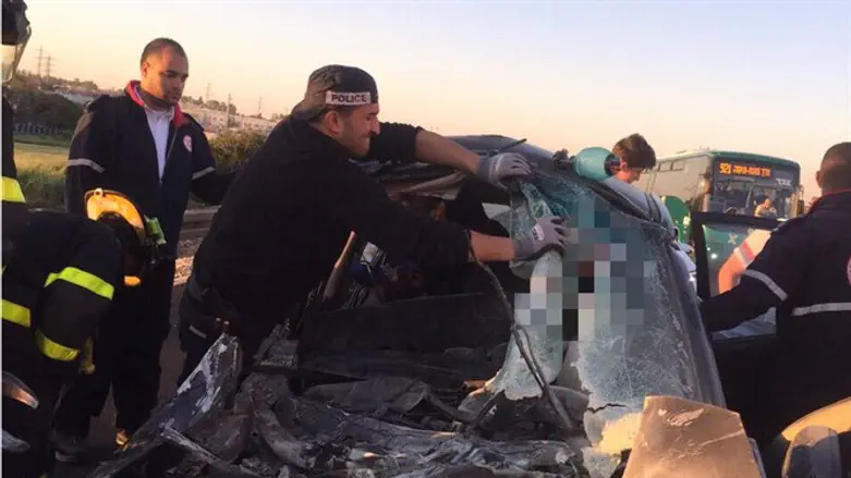 ממראות התאונה בשרון