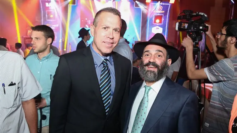 Gilad Erdan at the bar mitzvah