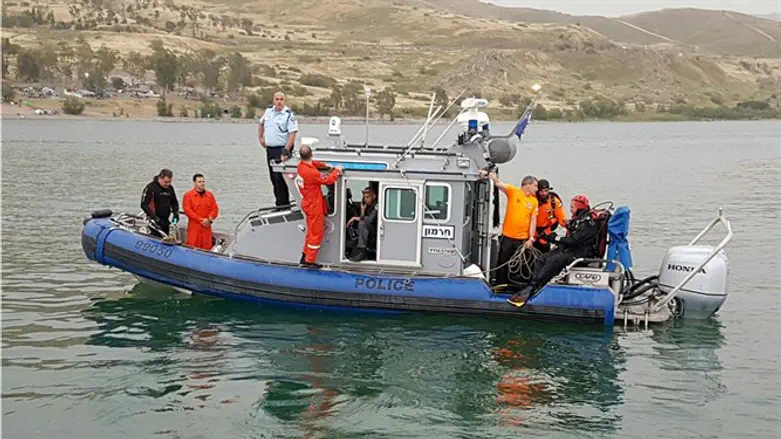 One of the search teams