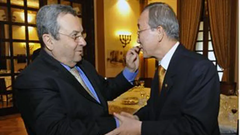 ברק ומזכ"ל האו"ם