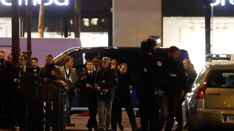 Scene of Champs Elysees attack