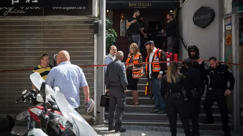 Scene of stabbing incident in Jerusalem