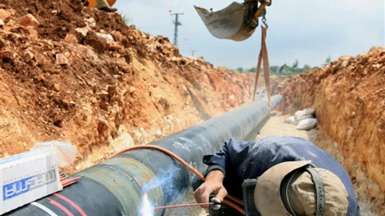 A Mekorot water pipe