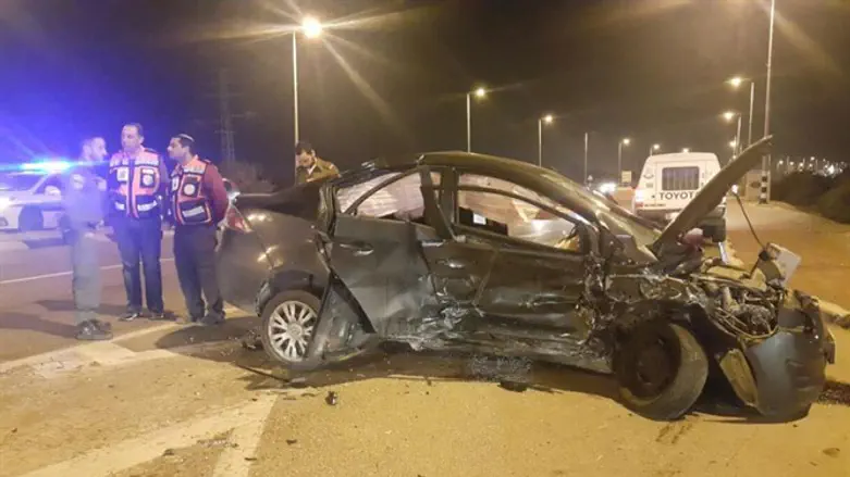 זירת התאונה