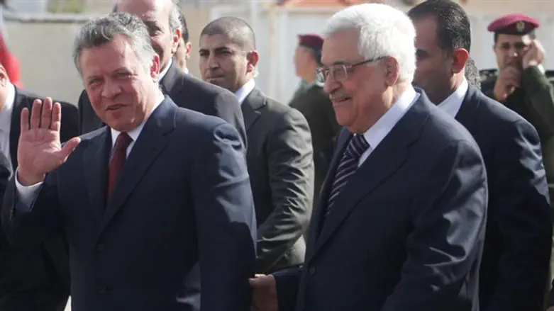 King Abdullah II, Mahmoud Abbas
