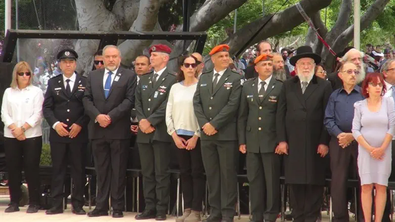 טקס האזכרה בקרית שאול