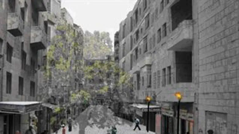 ה'סיטי' המזרחי. הדמיה ממוחשבת