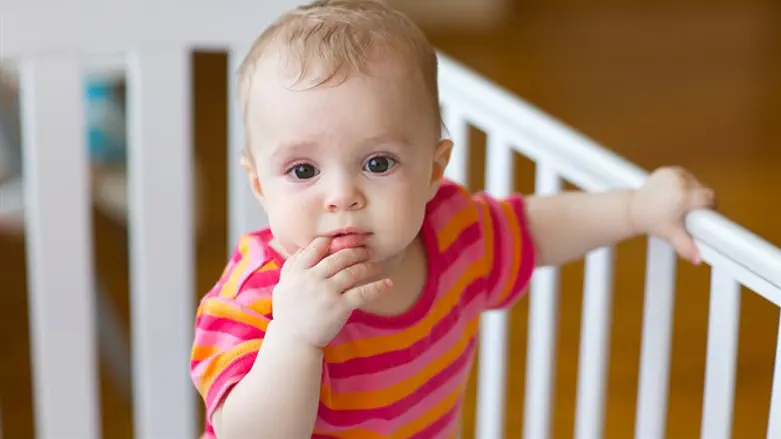 Baby in daycare (illustrative)