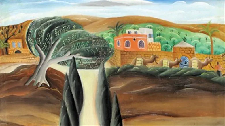 Reuven Rubin, Shaykh-Munis 1923-1924, oil on canvas
