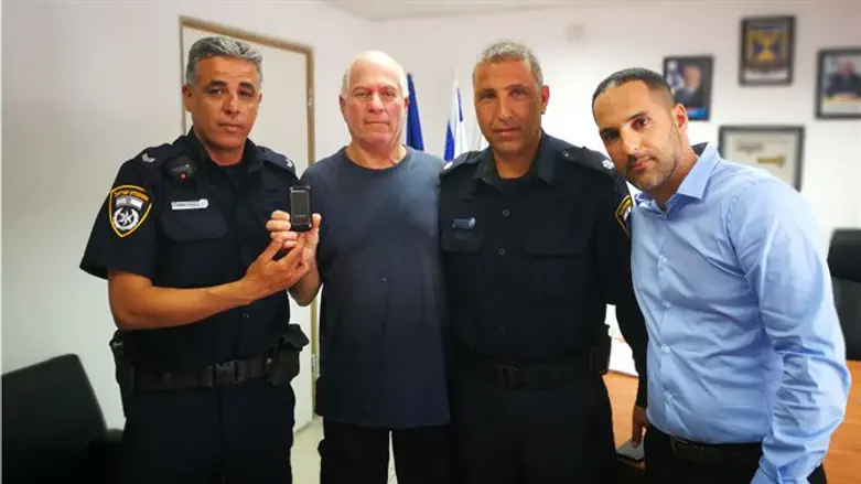 At Holon Police station, this morning