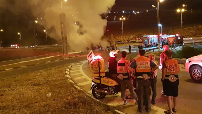 תאונה במחלף ברקן