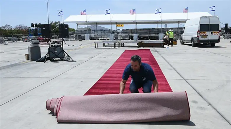 Preparations at Ben Gurion Airport