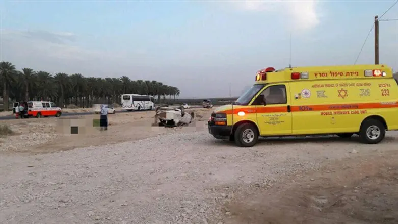 תאונה קשה בבקעת הירדן