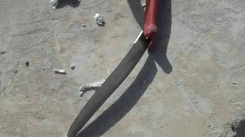 הסכין בה איים המחבל