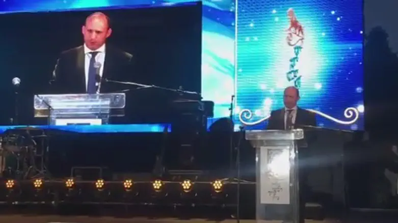 Нафтали Беннет на церемонии вручения премии Московица