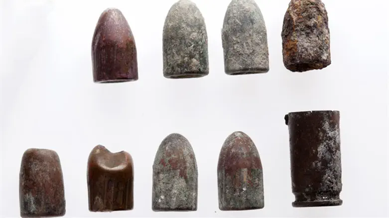 קליעי 9 מ"מ ששימשו לתת מקלע עוזי