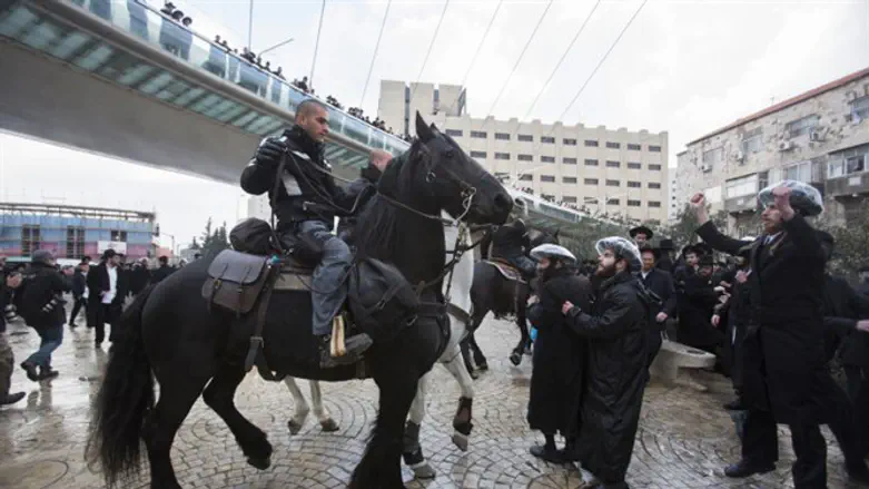 הפגנת החרדים בירושלים, אילוסטרציה