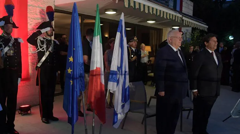 ריבלין בבית השגריר האיטלקי